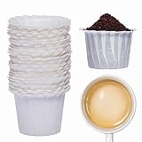 100 Disposable Coffee Filters - Keurig Paper Filters for K Cup - Fits Keurig Brewers, K Supreme, K S