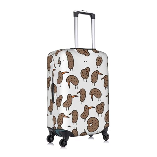 Kiwi Bird Cute Print Travel Elastic Suitcase Luggage Baggage Cover Protector, Washable And Anti-Scratch3