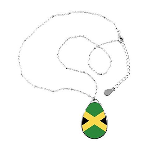 Bijou Jamaïque Amérique du Nord et collier pendentif pays pour homme et femme