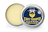 State Trooper Beard Balm, Natural Unscented Leave-in Conditioner, 2 oz