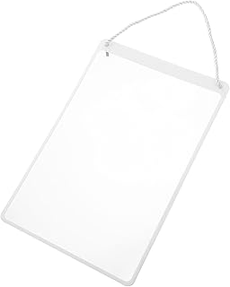 Fensterschildhalter mit Transparentem Hängeschildhalter aus Kunststoff Professionelles Design Auffällige Weiße Werbetafel im A4 format für Geschäfte und Restaurants