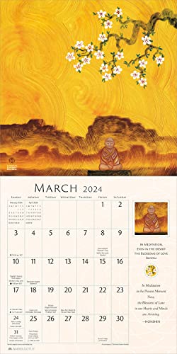 Meditations & Healing Art 2024 Calendar: Art and Poetry by Nicholas Kirsten-Honshin - Image 3