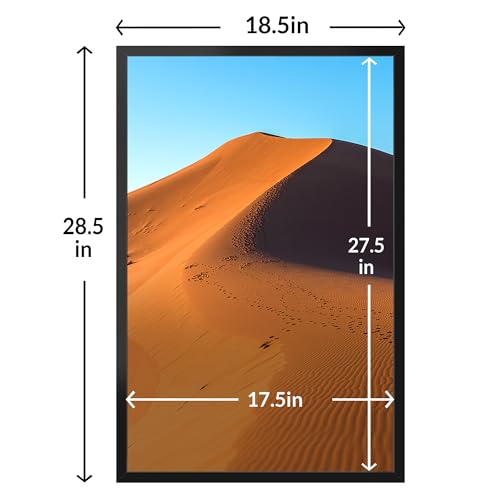 Image of LaVie Home 18x28 Picture Frame for Wall Display, 18x28 Black Picture Frame with HD Plexiglas, 18 x 28 Photo Frame 1 Pack, Display Frame for Vertical or Horizontal, Classic Collection