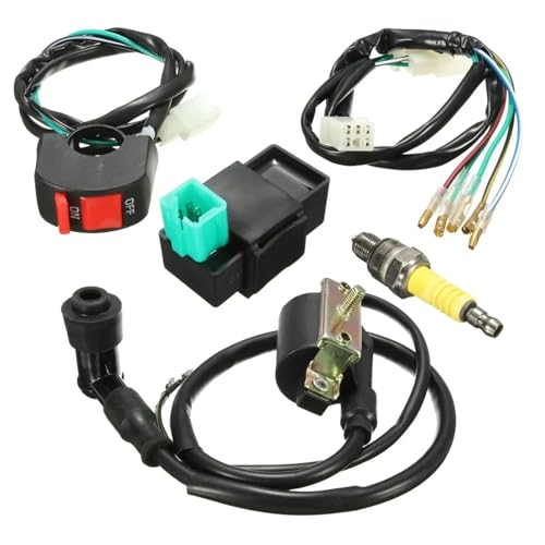 Kit CDI de 2 pines con bobina y botón de parada para motos de cross de 110cc a 140cc