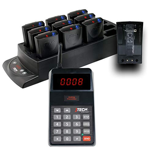 JTECH Church Nursery Paging System - 10 Rugged Pagers