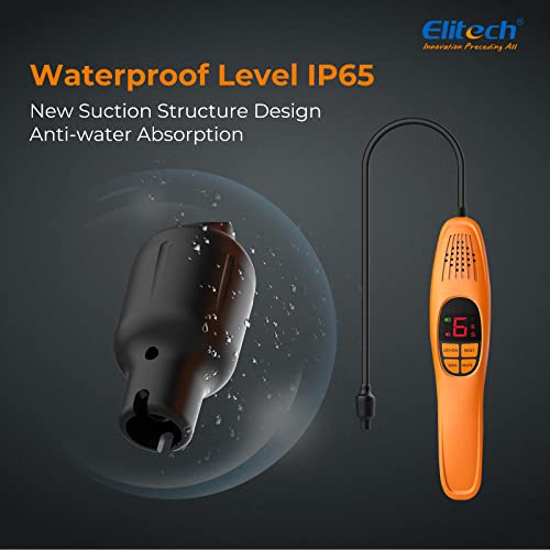 Elitech Refrigerant Leak Detector, Freon Leak Detector, Freon Sniffer Automotive Halogen Gas Leak Detector For R134A R410A R1234Yf R600A R290 Cfcs Hcfcs Hfcs Hcs Hfos, Ld-100+ #TOP2