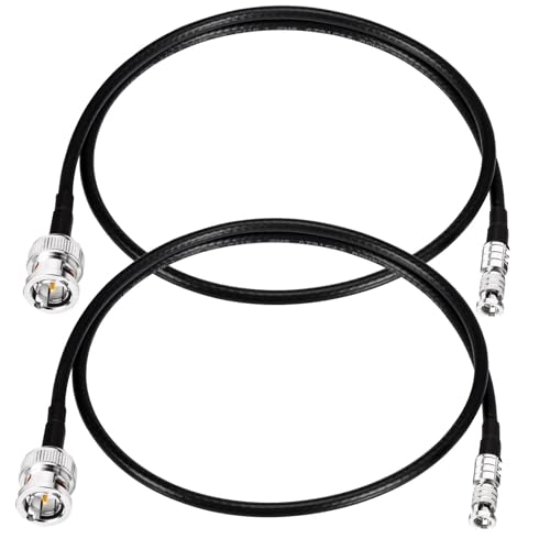Superbat HDBNC SDI Cable SDI Male to HDBNC Male Cable Flexible Durable Belden 1855A, 75 Ohm, Support 3G/6G/12G-SDI Video, Broadcast-Grade for Cameras Monitors Switchers (2ft,2-Pack) by Superbat - Used condition - US$36.10