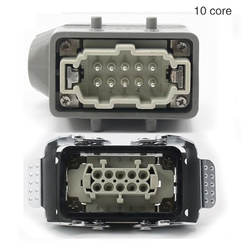 Conector rectangular HDC-HE-010 para evitar fallos de conexión industrial 5