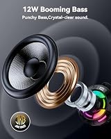 BassBloom Room 1 Shower Bluetooth Speaker, IPX7 Waterproof, Black — image 3