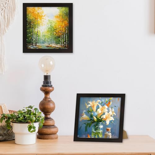 6x6 Photo Frames - 3 Pack Black Picture Frames 15x15cm Square Picture Frame, Photo Frames 6x6 for Wall Mount & Desk Top - Image 4
