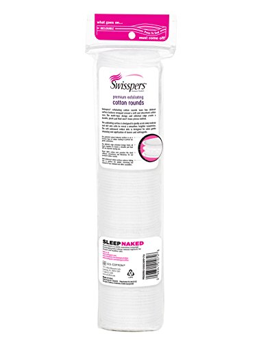 Swisspers Premium 100% Natural Cotton Rounds, Hypoallergenic, Reclosable Bags, 100-Count Bags, 6-Pack (600 Count Total) #TOP2