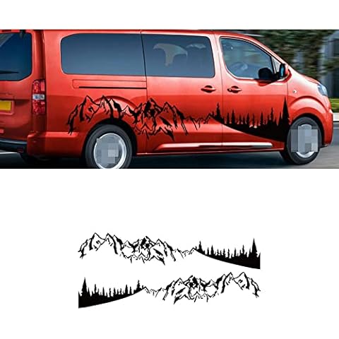 OceanAutos For P=eugeot Traveller, 2PCS Car Stickers Camper Van Motorhome Graphics Vinyl Decal Cover