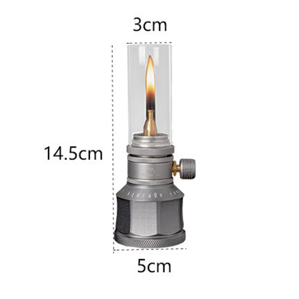 ZYWUOY Lanterne à Gaz Portable avec Réservoir de Carburant Vide pour Camping, Randonnée, Pêche (Lanterne à Gaz avec Réservoir)