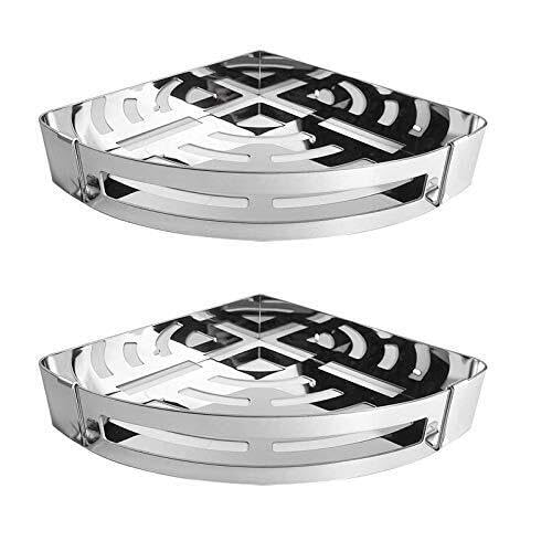 For NearMoon Bathroom Corner Shelf Shower Caddy 2 Pack No Drill 304 Stainless