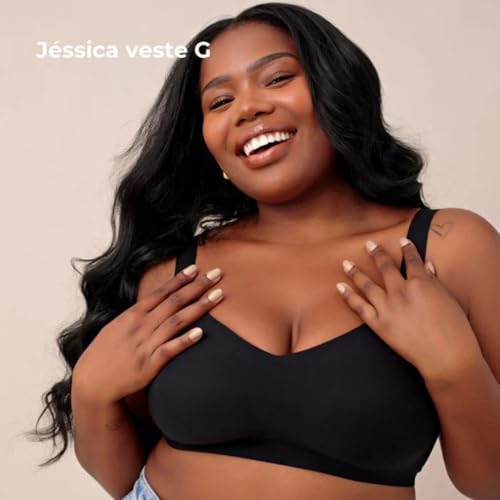 Sutiã Comfort Up Corte a Laser e Sustentação Sem Aro e Costura Fita Up Oficial (BR, Alfa, G, Regular