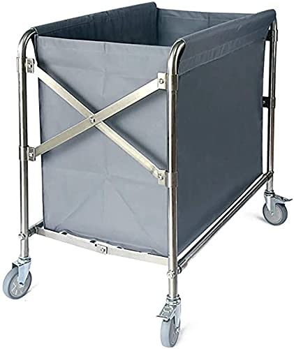 Kuchnia Ruchome Wózki Szare Medyczne Składane X-Cart Z Kółkami Basket Trolley Heavy Duty Pranie Heat Dla Hotel Metal Lniana Sorter Do Szpitala Do Domu
