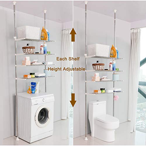 Hershii Scaffale per biancheria da bagno a 4