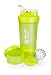BlenderBottle ProStak System with 22-Ounce Bottle and Twist n' Lock Storage, Green/Green