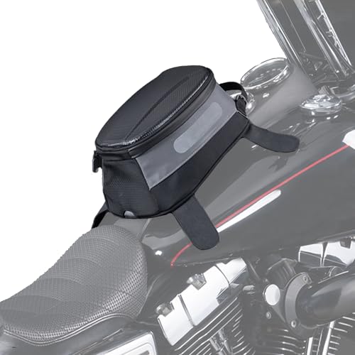 NEOCHIAEVO Magnetic Tank Bag 5.5L/1.5GAL Storage Capacity Nylon and PP Material Waterproof Universal for Motorcycles - For Steel Tanks Only