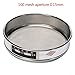 Laboratory Test Sieve 20cm Diameter 304 Stainless Steel Chrome Plated Frame Standard Mesh Screen Filter 10-100 Mesh For Food Industry Sample Inspection(100 Mesh)