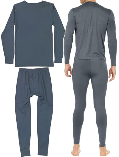 ToBeInStyle Men's Thermal Underwear Sets with Soft Brush Fleece Inner Lining2
