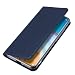 Produktbild BRAND SET Hülle für OnePlus Nord 5G Brieftasche Ledertasche Flip Case PU Leder+TPU Material Schutzhülle mit Klapphalter Funktion Kartenschlitz unsichtbarer Magnetverschluss(Blau)