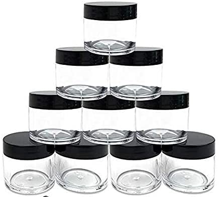 Hicollie 10 Pièces 30g/30ml Pot vide cosmétiques Plastique Empty Jars Pots Cover