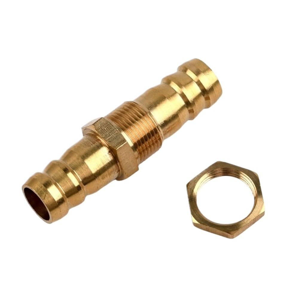 Pipe Connector 1pc Joint Double Head Pipe Connectors, Hose Barb Pagoda Tube Brass, Assembled Variable Plumbing Fittings(19mm)