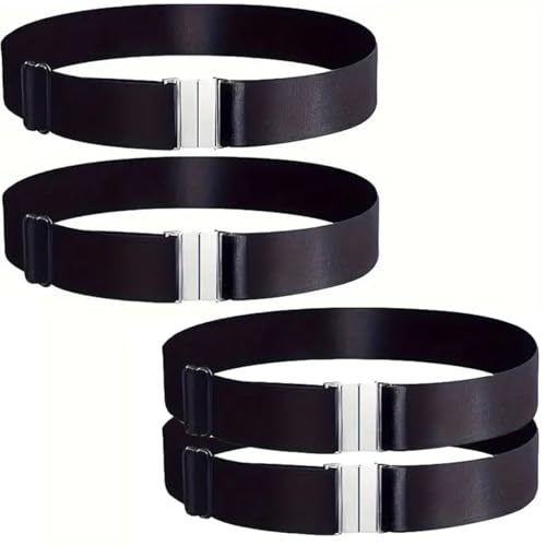 4 Pcs Plus Size Thigh Garter Belt, Adjustable High Elastic Hidden Garter Belt for Thick Thighs