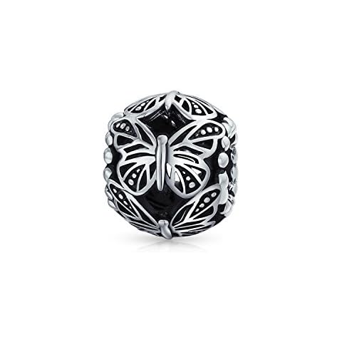 Vintage Butterfly Charm Bead in Sterling Silver Cover