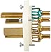 Leviton 8462-P 60 Amp, 250 Volt- 3PY, Straight Blade, Plug, Industrial Grade, Grounding, Angle, Black