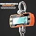 2000kg/4000lbs Industrial Crane Scale, Aluminum Alloy Hanging Scale w/Remote Control, Rechargeable Industrial Crane Scale w/Large LED Display