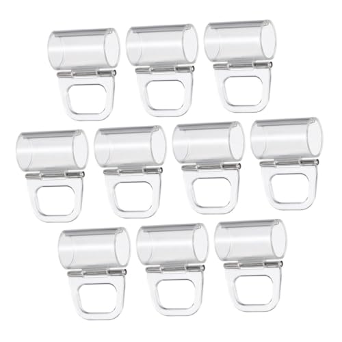 VILLCASE 10pcs Strong Plastic Fixing Device for Roller Blinds Easy Install Curtain Accessories for Home and Office Use