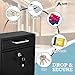 AdirOffice Wall Mount Mailbox - Mailbox with Lock and Keys- Durable Wall Mounted Locking Mailbox and Cash Drop Box for House, Apartments and Bussiness After Hours Deposits
