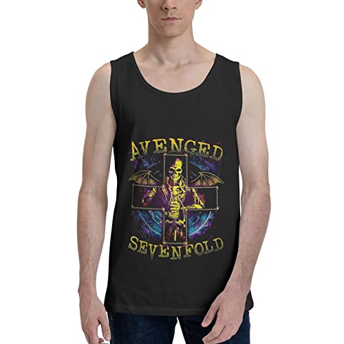 Avenged Rock Sevenfold Music Band Tank Tops Men's Bodybuilding Gym Shirt Sleeveless Shirts Undershirt Workout Tank Top Black Xx-Large #TOP7
