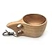 Nordic Style Handmade Finnish Kuksa Ancient Lapland Finland Wooden Cup - 2 Holes Grip