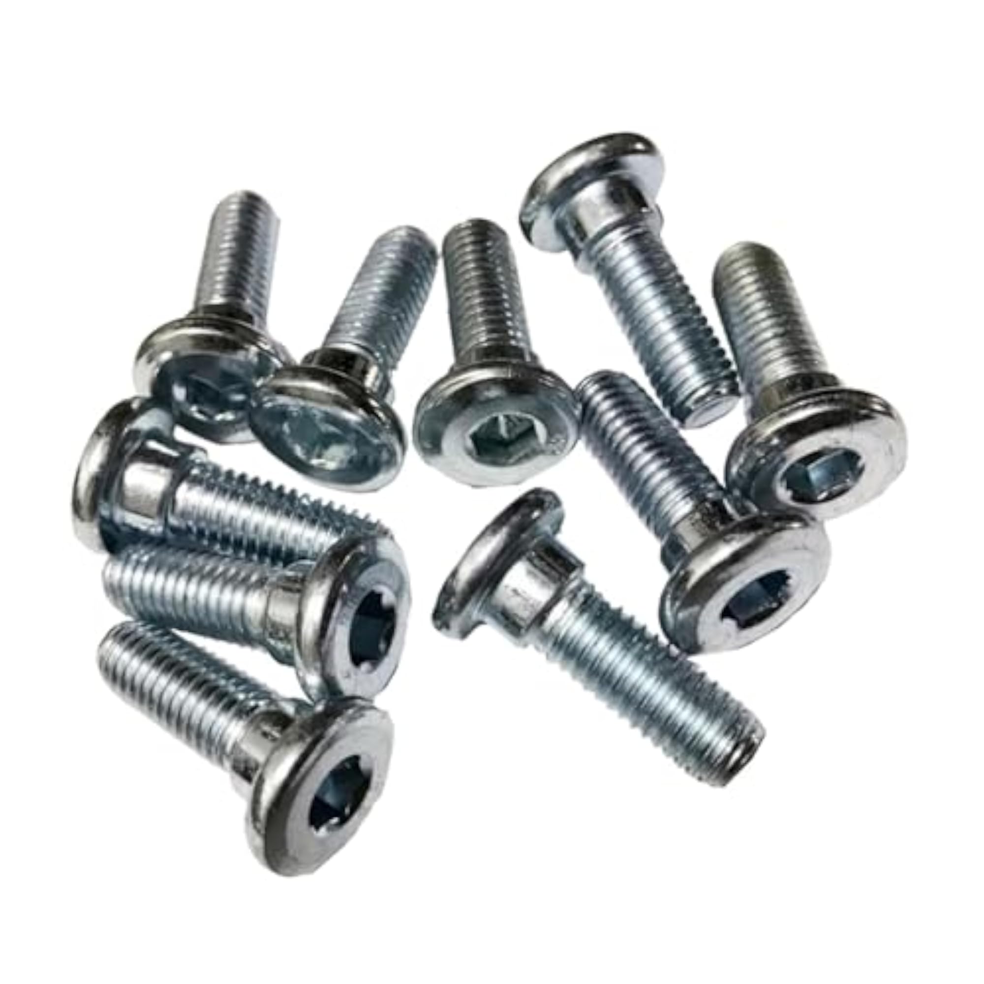 10 Pieces Brake Disc Rotor Screws, Versatile Stainless Steel Bolts