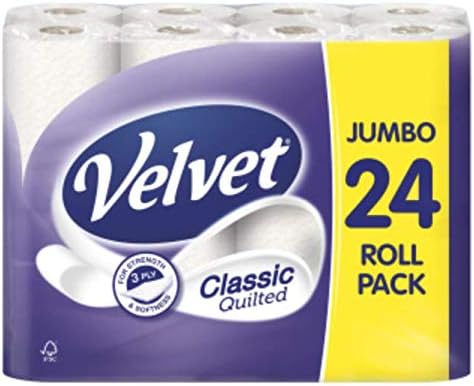 24 Velvet 3 Ply Toilet Roll - Classic Soft image 3