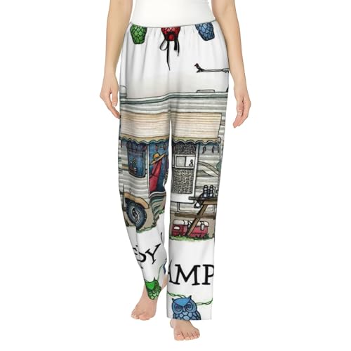 Pantalon de pyjama ample femme résolvant le manque de confort nocturne avec poches