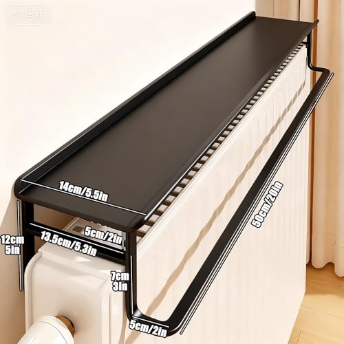 Étagère de radiateur porte-serviettes sans percer pour petits espaces