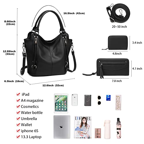 Image of lapsting Hobo Bags for Women Handbags Purse Ladies Boho Shoulder Bag Crossbody Purses Faux Leather