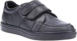 Memory Foam Insole. Hush Puppies Boys Santos Junior Leather School Shoe