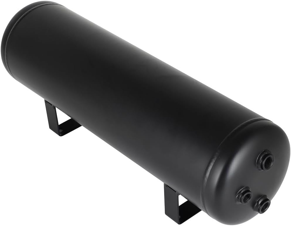 Suspension Air Ride Bag Train Truck Horn Air Tank 200 PSI 3 Gallon (12 Liter) 6 Ports