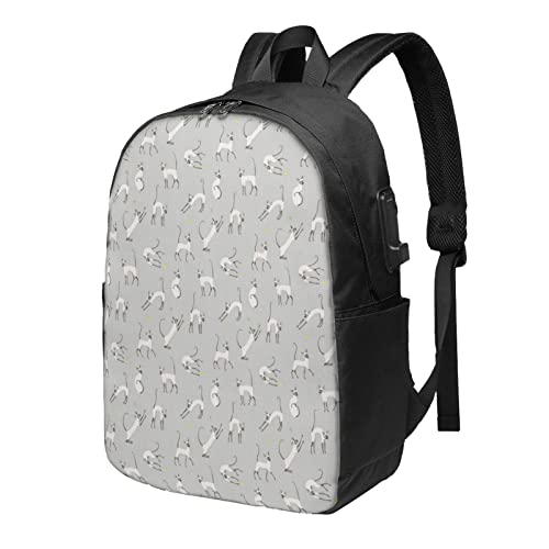 Sac à dos de voyage pour ordinateur portable de 17 pouces spacieux contre le mal de dos