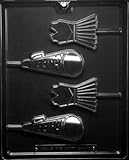 Cybrtrayd S110 Cheerleader Lolly Chocolate Candy Mold with Exclusive Cybrtrayd Copyrighted Chocolate Molding Instructions