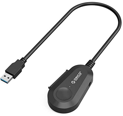 OricoSaTa adapter USB3.0 with 12V 2.5a Power adapter 2.5/3.5 External Hard Drive adapter with Built-in 8 inch USB3.0 Cable