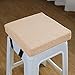 GGoty Cojín grueso de 5/8 cm, cojín cuadrado de asiento para silla de comedor, cojín antideslizante para silla de hogar o escuela (35 x 35 x 5 cm, beige)