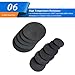 DFDPAXL 5 Pieces Graphite Round Blocks Diameter 60Mm, High Purity Graphite Sheet Suitable for Metal Smelting, Electrical Industry,Thickness 1mm