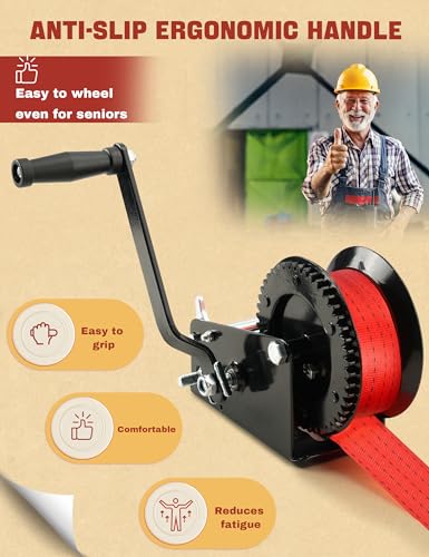 Rengue RG-BTW01 3500Lbs Boat Trailer Winch thumb #5