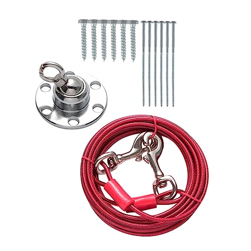 Milisten 1 Set Rotating Heavy Dog Stake Stainless Steel Dog Tie Swivel for Camping Backyard Use